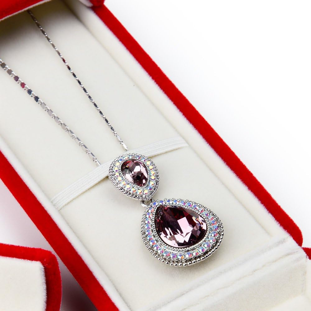 Red Jewelry Gift Box Necklace/Long Chain Storage Boxes