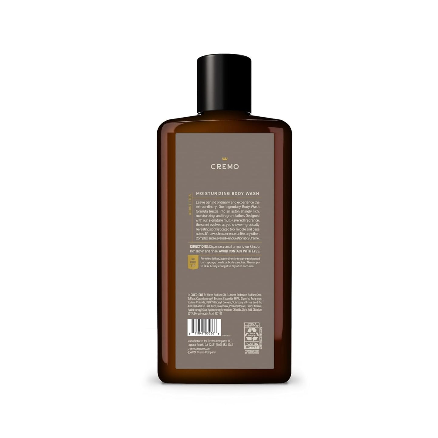 Golden Amber Men's Premium Body Wash