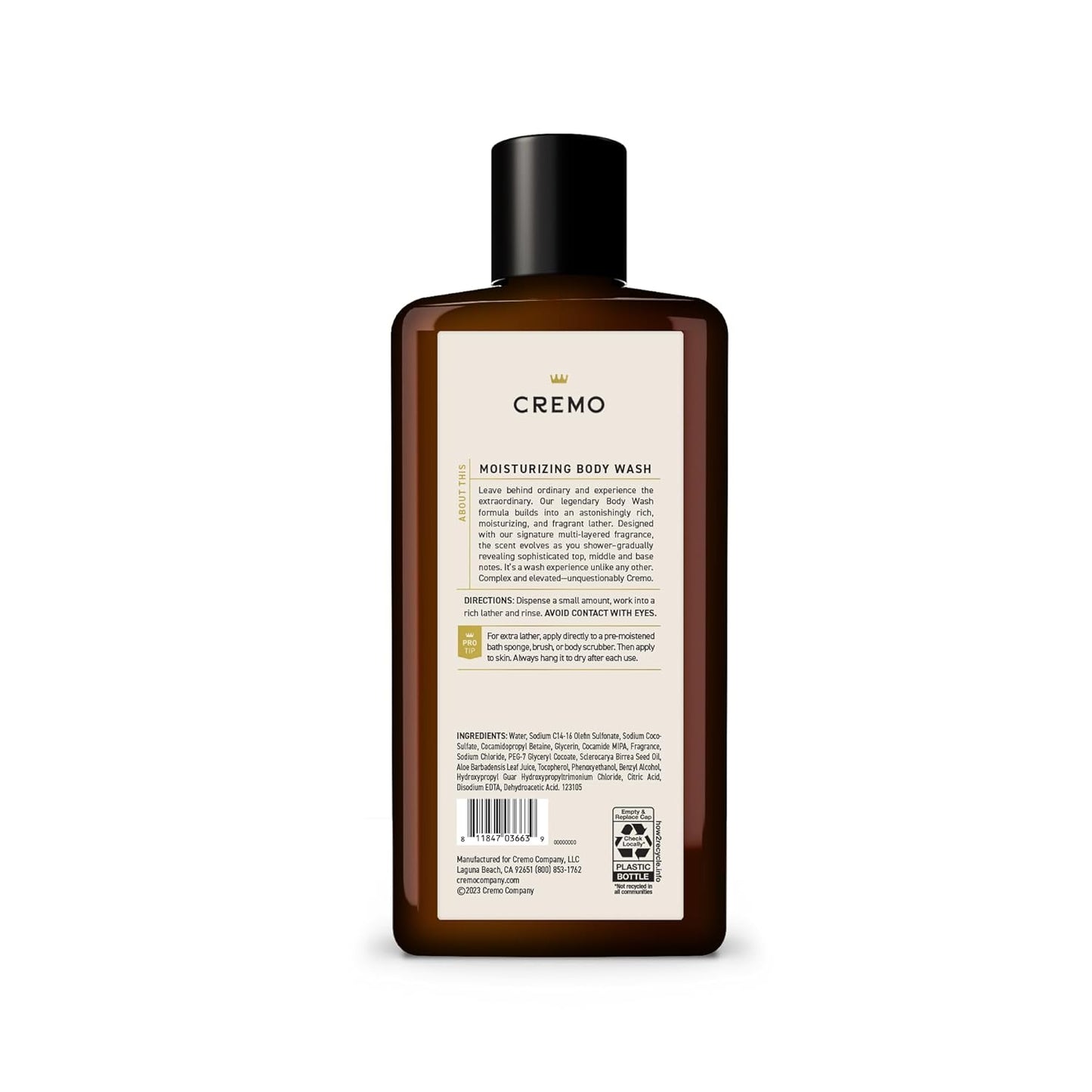 Golden Amber Men's Premium Body Wash