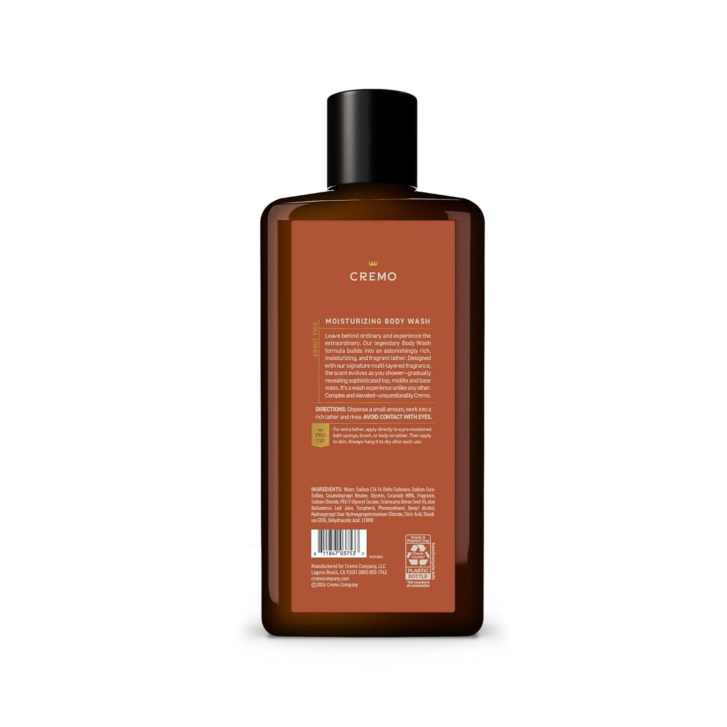 Golden Amber Men's Premium Body Wash