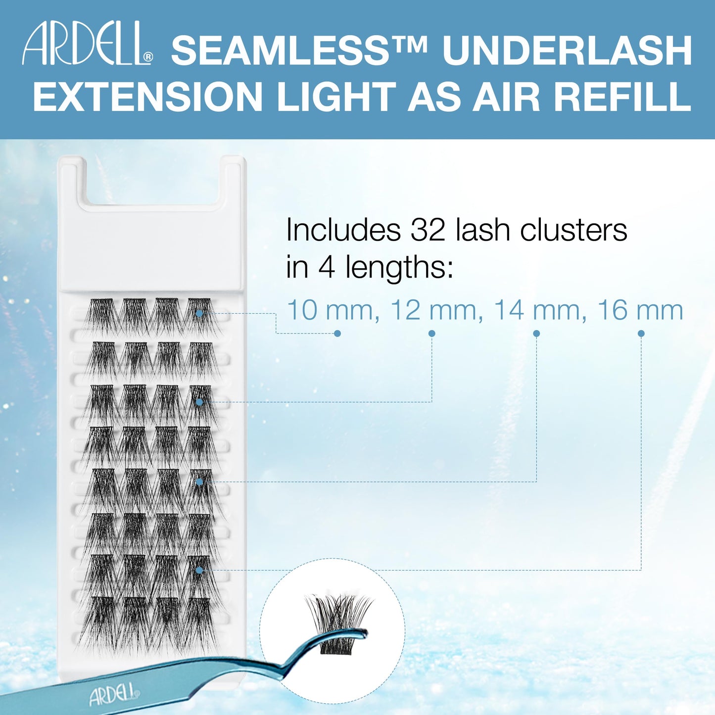 Seamless Lash Extension Cluster Refills