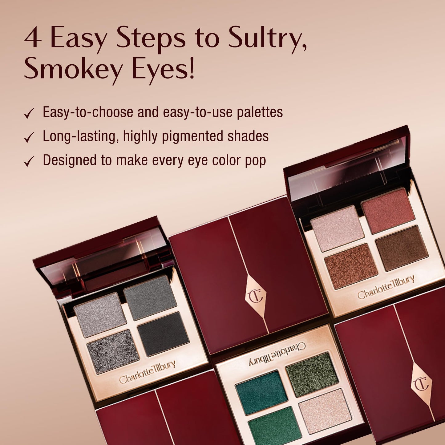 Pillow-Talk Inspired 4-Shade Luxury Eyeshadow Palette