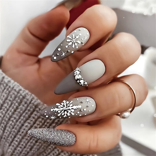'Arctic Frost' Rhinestone Stiletto Set